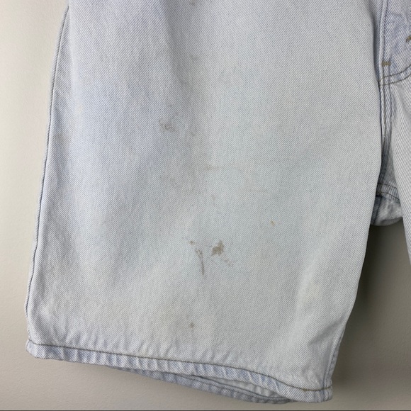 Levi's 550 Orange Tag Vintage Jean Shorts USA Men's Size 38 Stained - Picture 3 of 12